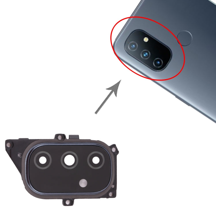 適用於 OnePlus Nord N100 相圈后攝像頭框帶鏡片