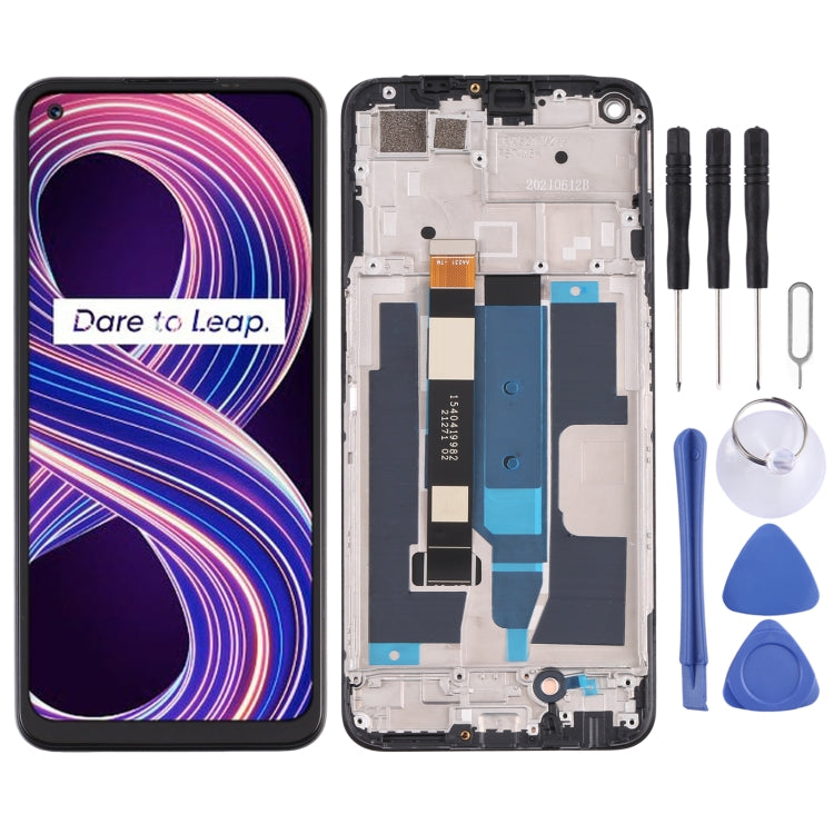 適用於OPPO Realme 8 5G TFT材質 液晶觸摸總成帶框