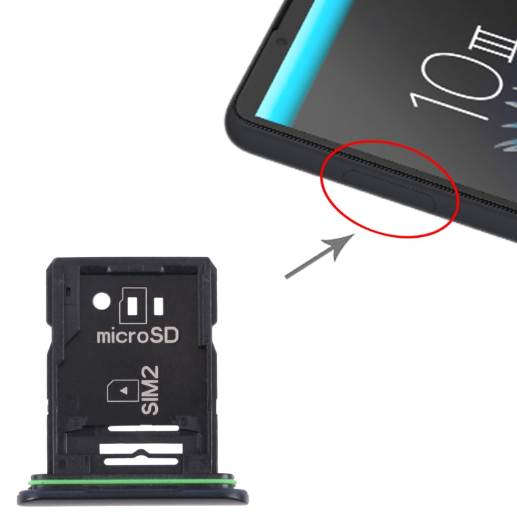 適用於 Sony Xperia 10 III SIM卡+SIM/Micro SD卡 原裝卡托