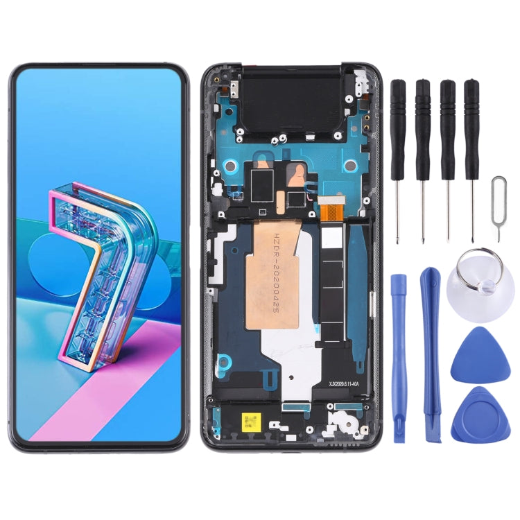 適用於Asus Zenfone 7 Pro / Zenfone 7 ZS670KS ZS671KS 原裝液晶觸摸總成帶框AMOLED材質