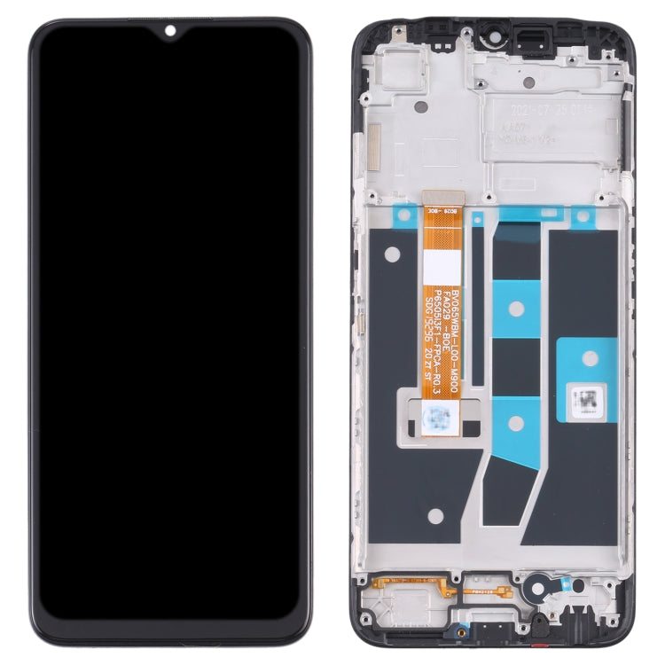 LCD Screen and Digitizer Full Assembly with Frame for OPPO A16 / A16s / A54S