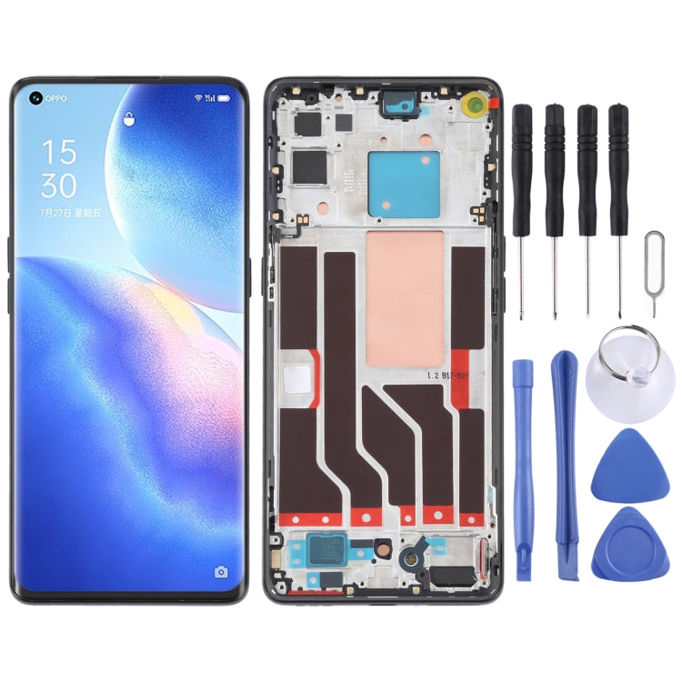 適用於OPPO Reno5 Pro 5G 原裝液晶總成帶框