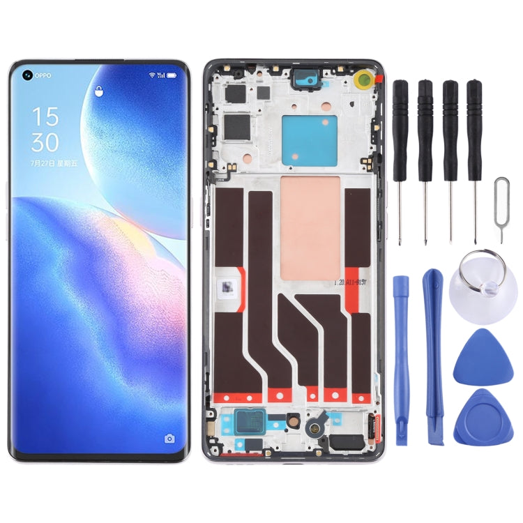 適用於OPPO Reno5 Pro 5G 原裝液晶總成帶框
