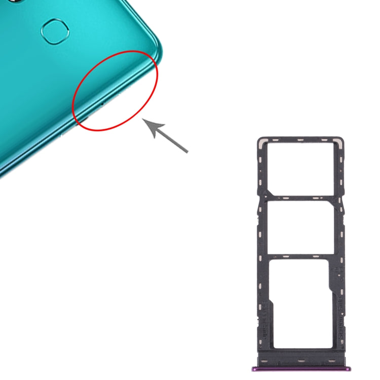 適用於Infinix Hot 8 Lite/Hot 8 SIM卡+Micro SD卡 卡托