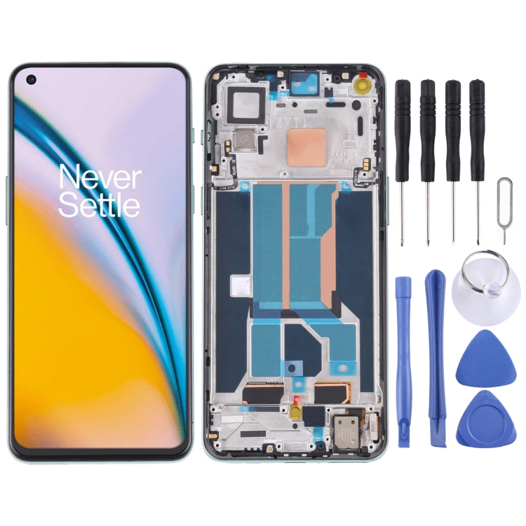 適用於OnePlus Nord 2 5G DN2101 DN2103 OEM液晶觸摸總成帶框 Fluid AMOLED材質