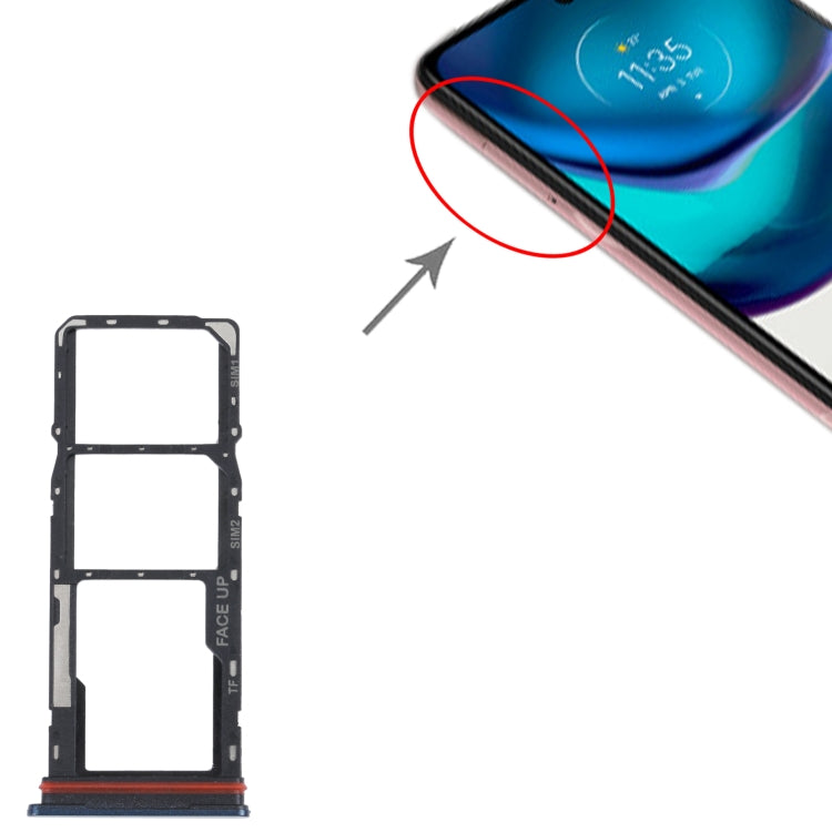 適用於Motorola Moto G42 SIM卡+SIM卡+Micro SD卡托