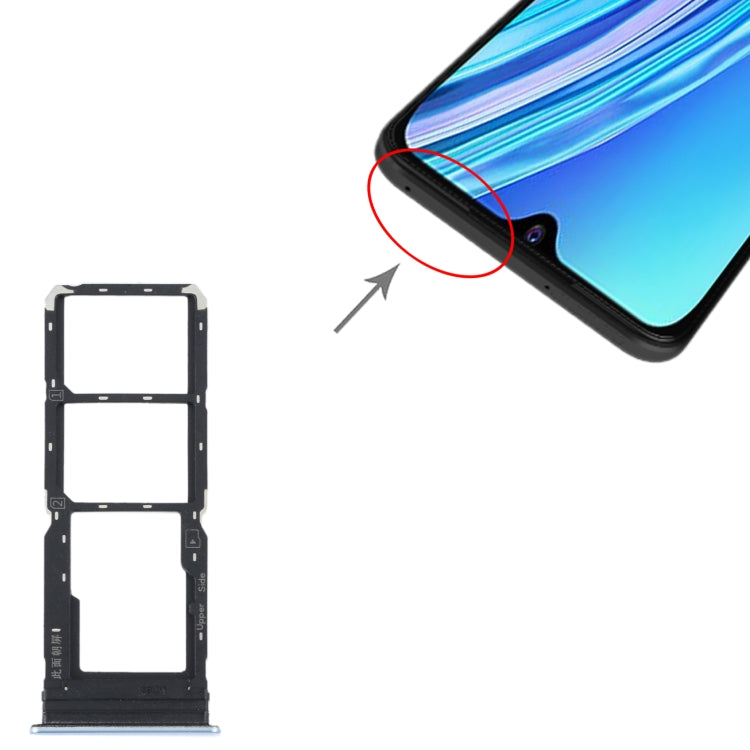 適用於vivo Y21 2021 / Y21S / Y21T / Y21T India SIM卡+SIM卡+Micro SD卡托