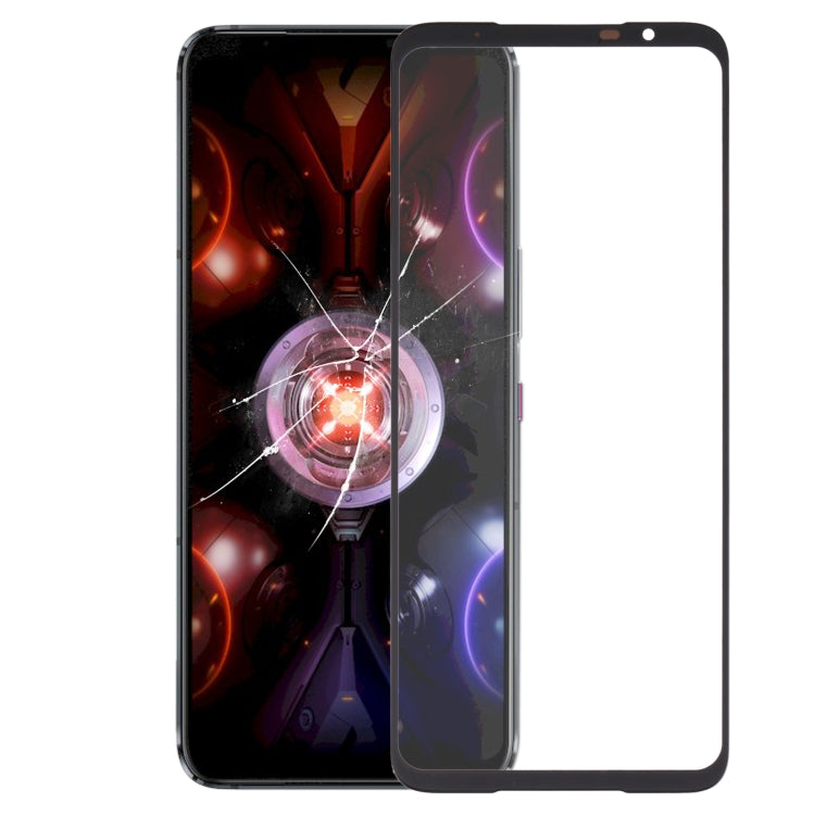 適用於Asus ROG Phone 5S / 5S Pro ZS676KS 前屏玻璃蓋板/液晶鏡面帶OCA膠
