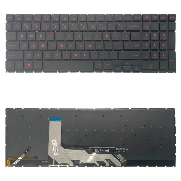 適用於HP OMEN 15 2020 15-EK 15-EN EK1016TX EK1000 EK0018 TPN-Q238 TPN-Q236 美式英語鍵盤帶單彩色背光和数字鍵