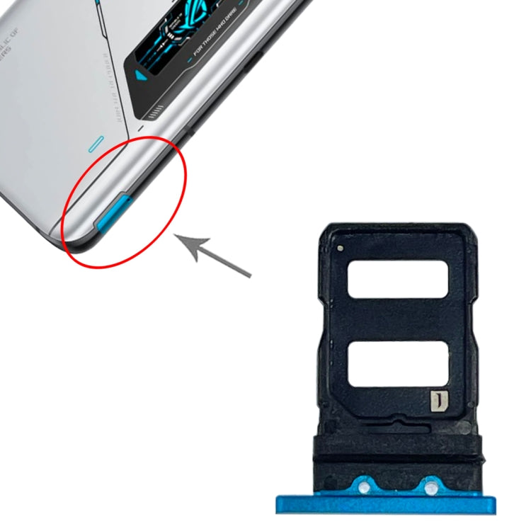 適用於 Asus ROG Phone 6 SIM卡+SIM卡 卡托