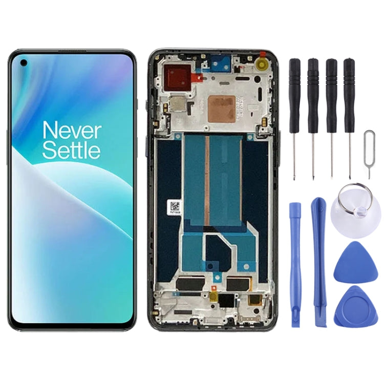 適用於OnePlus Nord 2T CPH2399 CPH2401 AMOLED液晶觸摸總成帶框