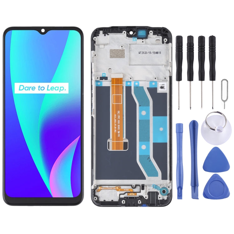適用於OPPO Realme C15 RMX2180 原裝液晶觸摸總成帶框