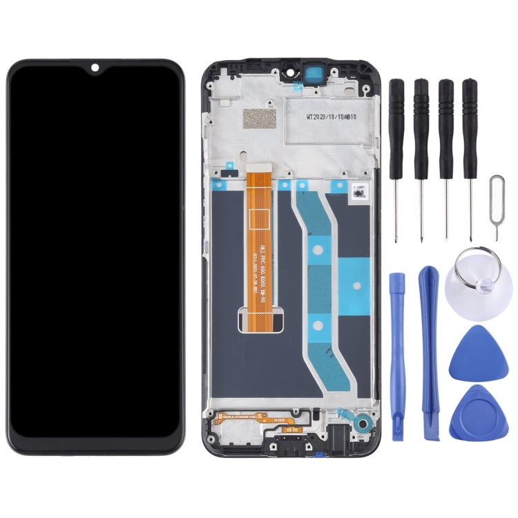 適用於OPPO Realme C15 RMX2180 原裝液晶觸摸總成帶框