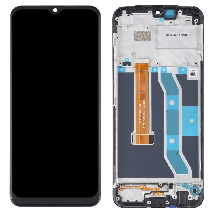 適用於OPPO Realme C15 RMX2180 原裝液晶觸摸總成帶框