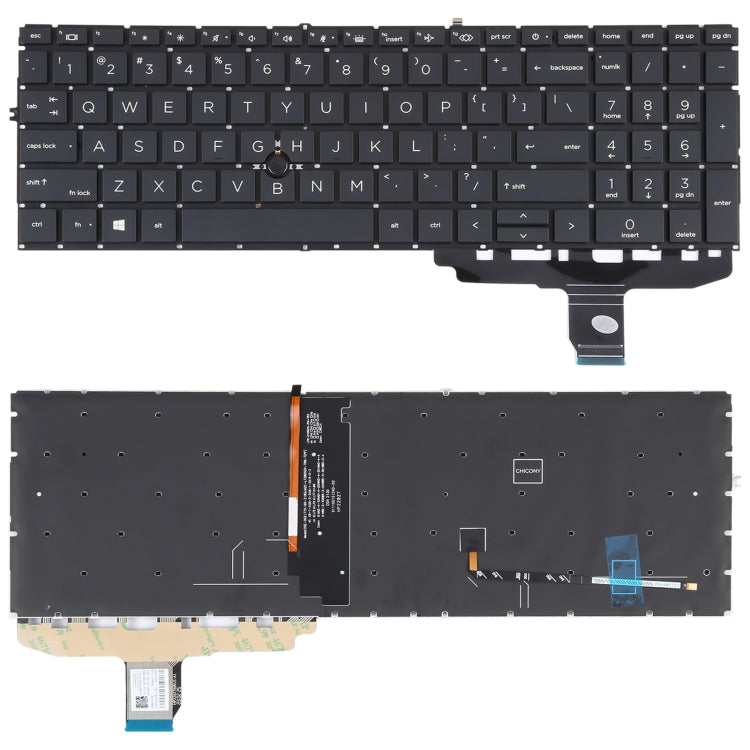 適用於HP ELITEBOOK 850 G7 G8 845 G7 G8 855 G7 G8 L89916-001 L89918 HPM19G1 美式英語鍵盤帶背光和指點