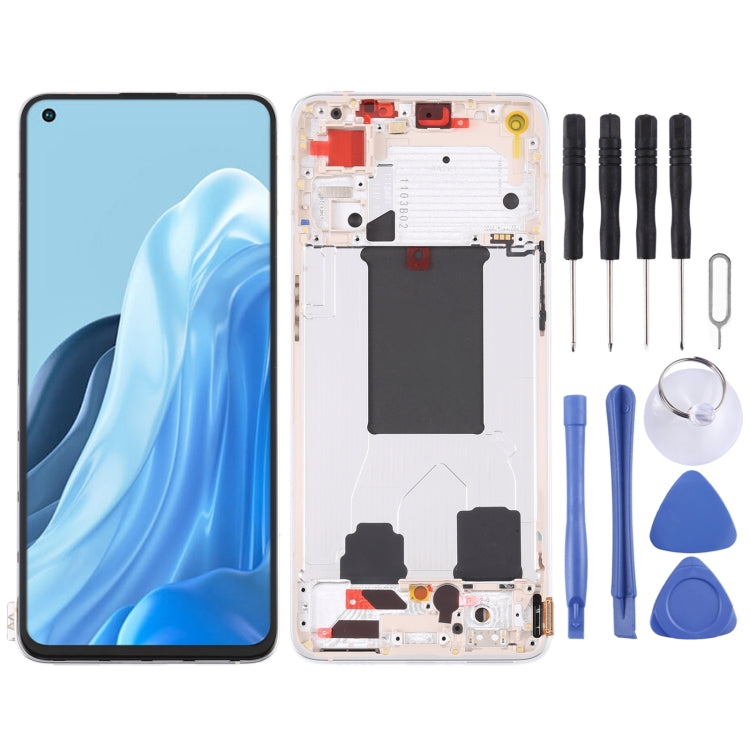 適用於OPPO Reno7 Pro 5G 原裝液晶總成帶框