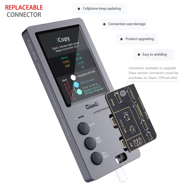 Qianli iCopy Plus 3合1液晶屏原始色彩修復編程器適用於iPhone系列