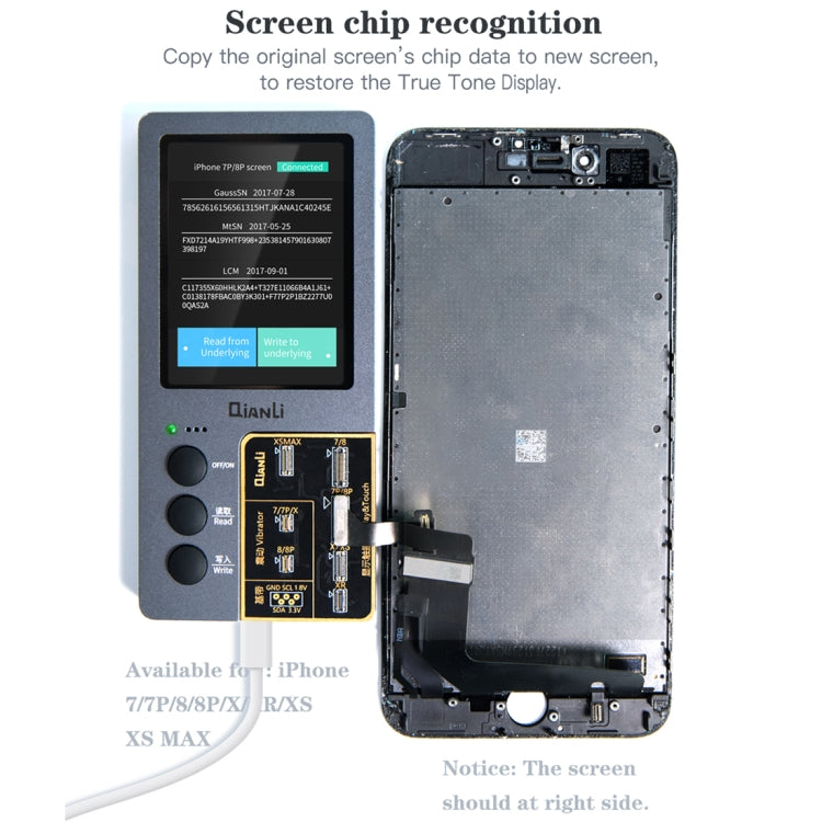 Qianli iCopy Plus 3合1液晶屏原始色彩修復編程器適用於iPhone系列