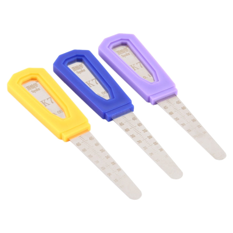 Spahr K7 0.1 / 0.08 / 0.06 mm 不銹鋼尺子手機拆卸手動工具