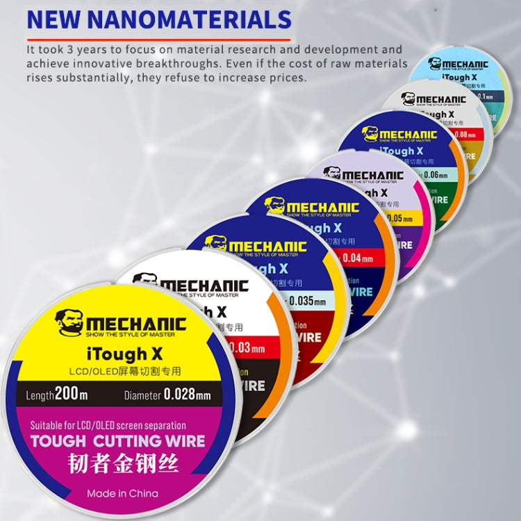 MECHANIC iTough X 200米 0.03毫米液晶屏切割線