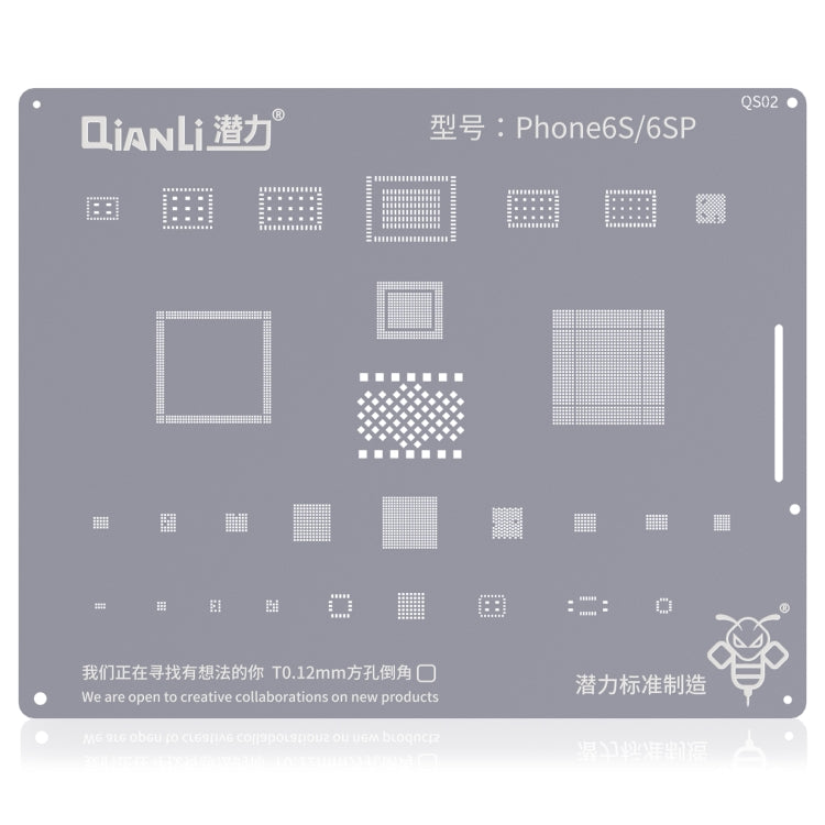 Qianli QS02 大黃蜂植錫板植錫板適用於iPhone 6s/6s Plus