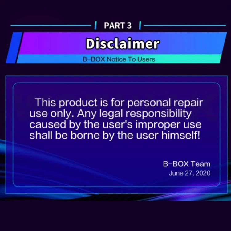 B-BOX 適用於iPhone 7-11 硬盤讀取寫作更改SN編程帶1.3英寸屏