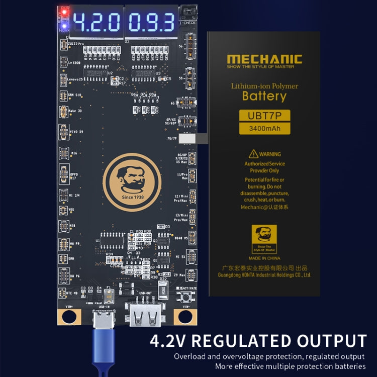 Mechanic BA27 電池激活檢測板 適用於 iPhone 5-13 Pro Max / Android 手機