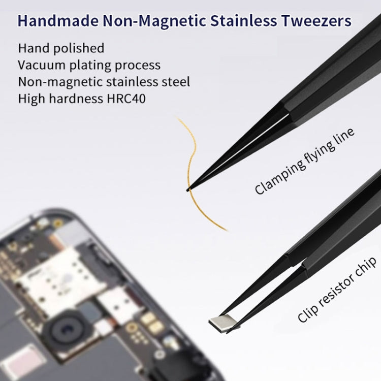 Qianli iNeezy FK-04 不銹鋼加厚鑷子尖頭鑷子