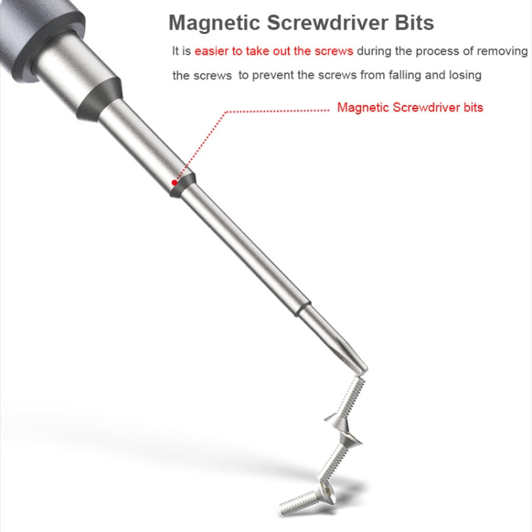 QIANLI 5合1  多功能2D手雷紋磁性螺絲刀套裝, 2D