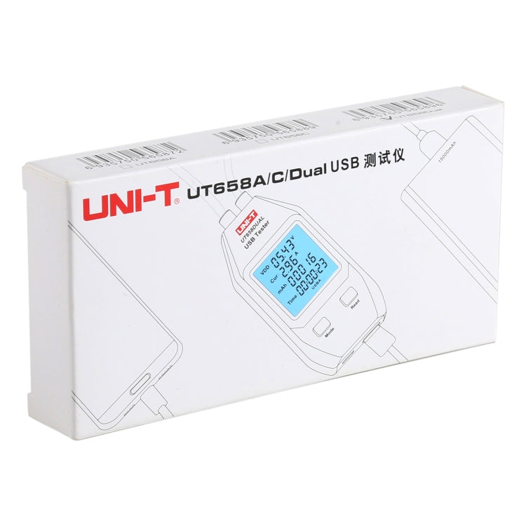 UNI-T USB電壓表電流表測試儀UT658DUAL, UT658DUAL