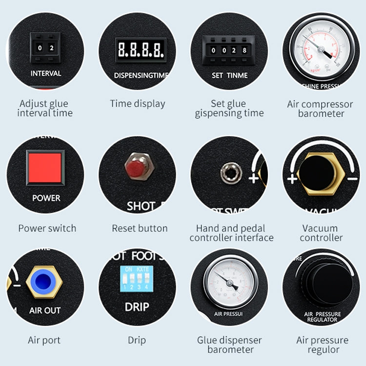 TBK-983A 內置泵自動點膠機灌膠機，美規, TBK-983A (EU Plug), TBK-983A (US Plug)