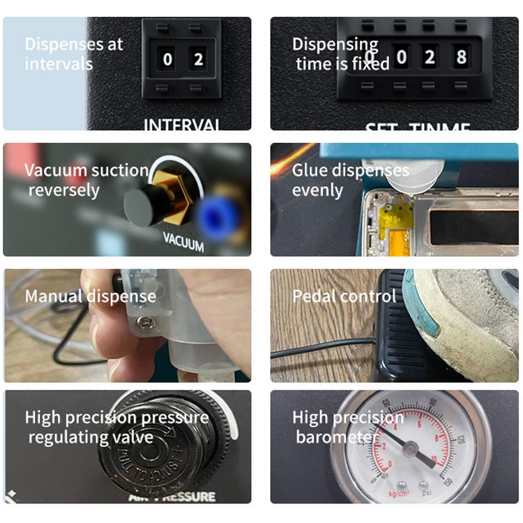 TBK-983A 內置泵自動點膠機灌膠機，美規, TBK-983A (EU Plug), TBK-983A (US Plug)