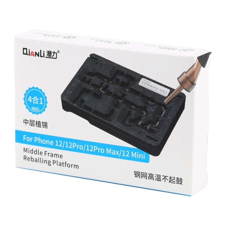 Qianli 4合1中層植錫平台適用於iPhone 12 / 12 Pro / 12 Mini / 12 Pro Max, For iPhone 12 / 12 Pro / 12 Mini / 12 Pro Max