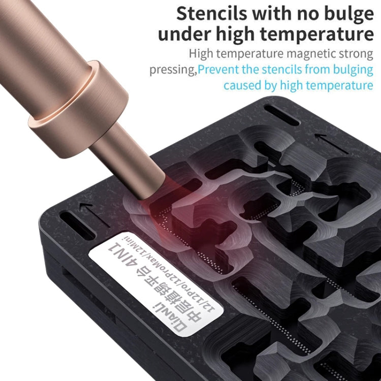 Qianli 4合1中層植錫平台適用於iPhone 12 / 12 Pro / 12 Mini / 12 Pro Max, For iPhone 12 / 12 Pro / 12 Mini / 12 Pro Max