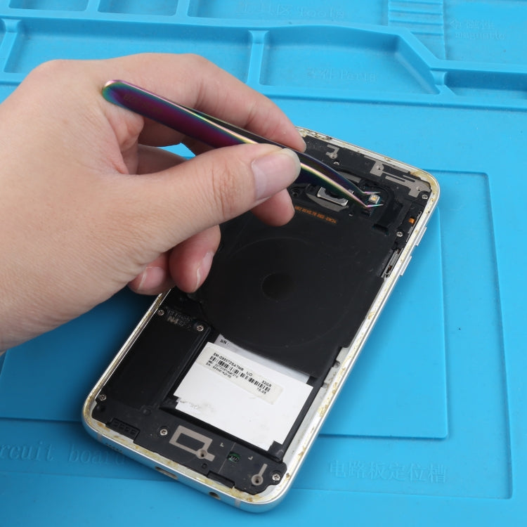 Vetus MCS-32B亮彩色彎曲鑷子