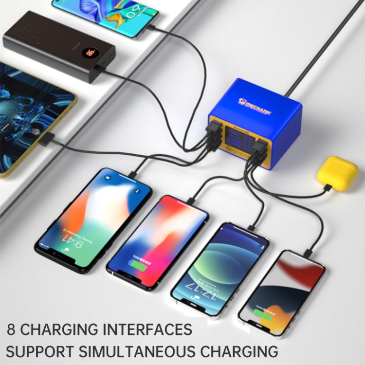 Mechanic icharge 8M QC 3.0 USB 智能充電器支持快速充電帶 LCD，歐規