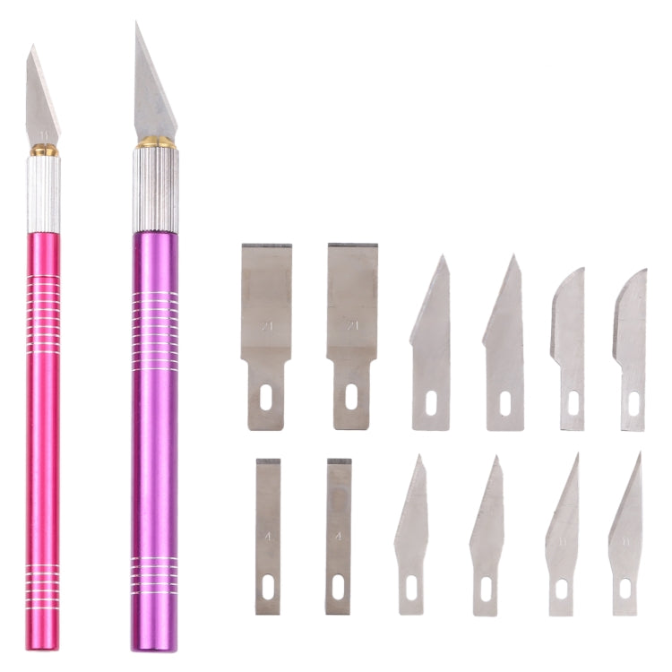 WLXY-9312 14合1防滑金屬手柄雕刻刀