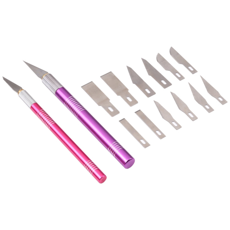 WLXY-9312 14合1防滑金屬手柄雕刻刀