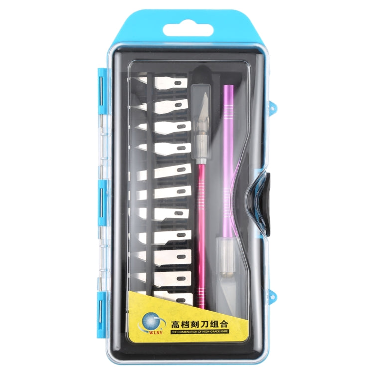 WLXY-9312 14合1防滑金屬手柄雕刻刀