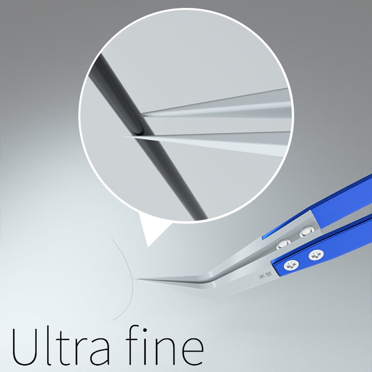 Mijing 抗靜電精密抗磁性鑷子, Curved, Straight