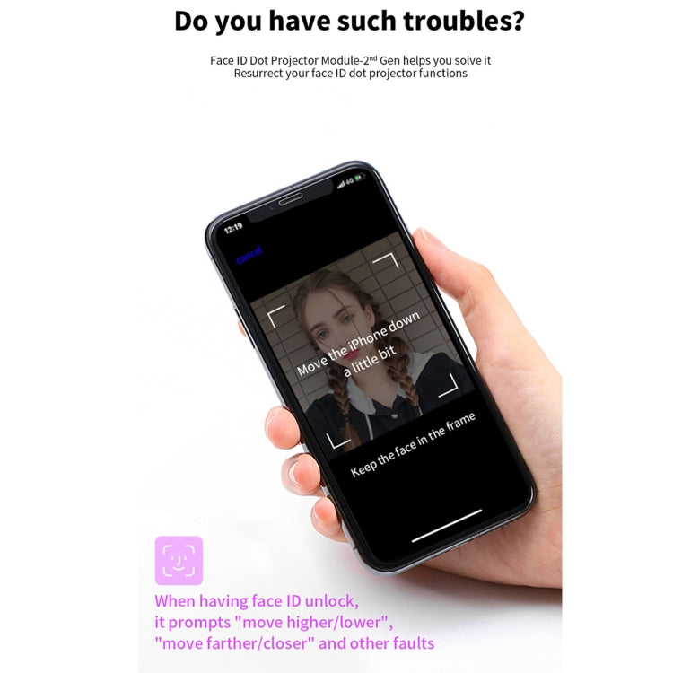 JC F2 第二代點矩陣模塊測試 適用於iPhone X~12系列