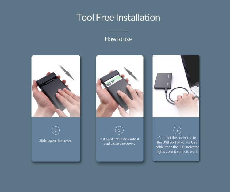 2.5英寸Type-C移動硬盤盒