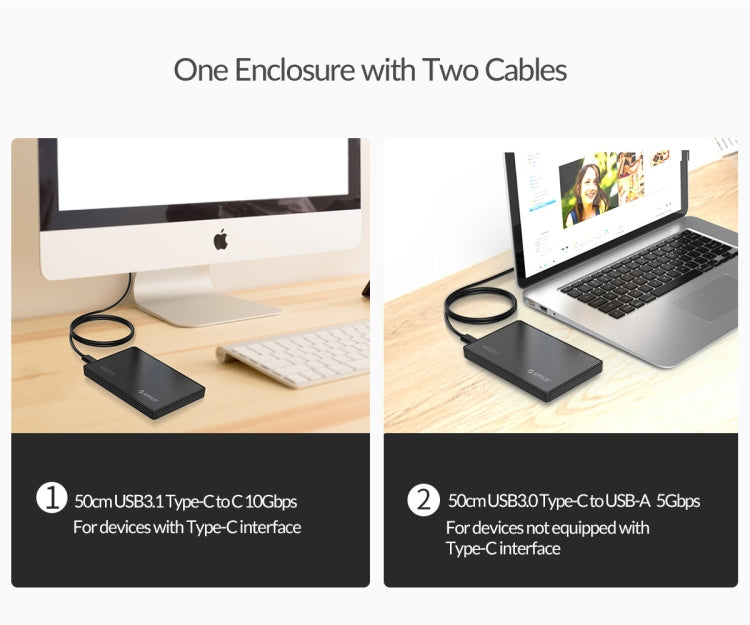 2.5英寸Type-C移動硬盤盒