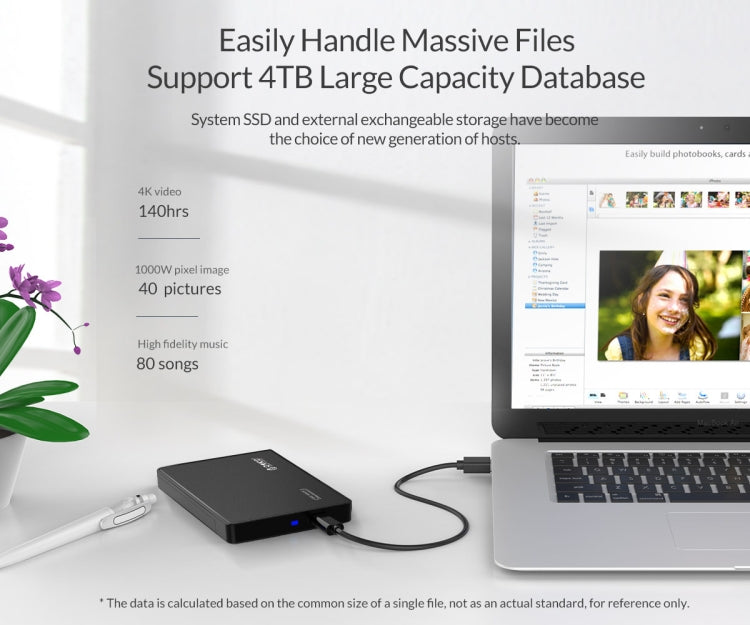 2.5英寸Type-C移動硬盤盒