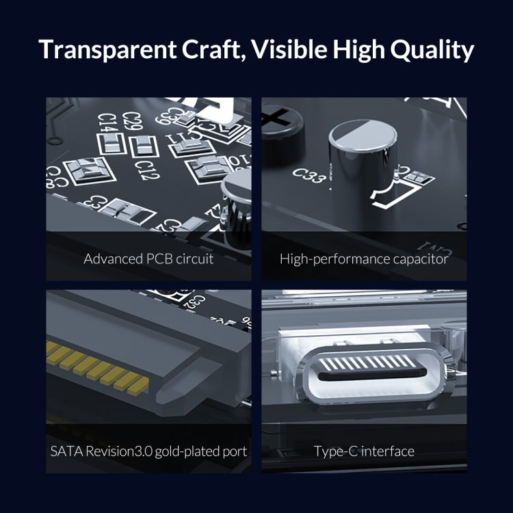 透明家族2.5英寸10Gbps硬盤盒帶支架