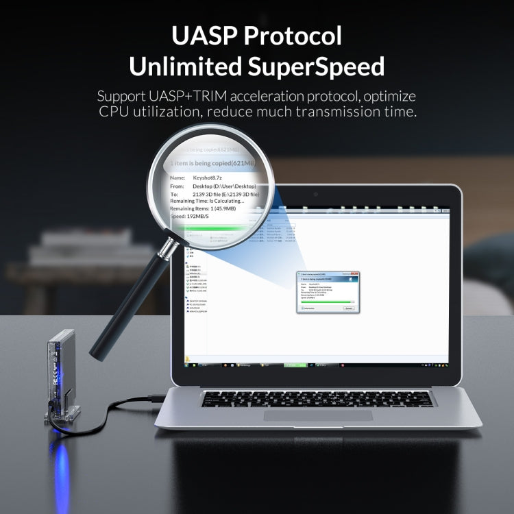 透明家族2.5英寸10Gbps硬盤盒帶支架