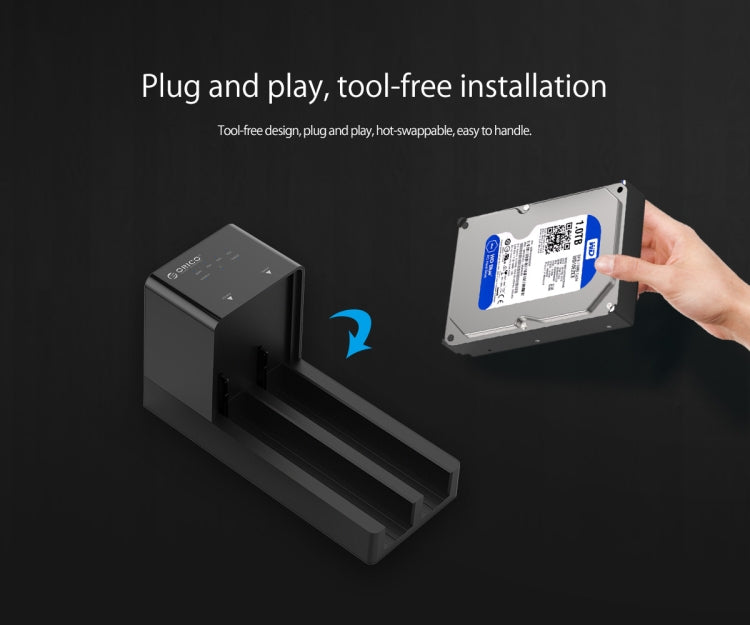 ORICO 6528US3-C  2.5英寸/3.5英寸雙盤位USB3.0硬盤通用拷貝機