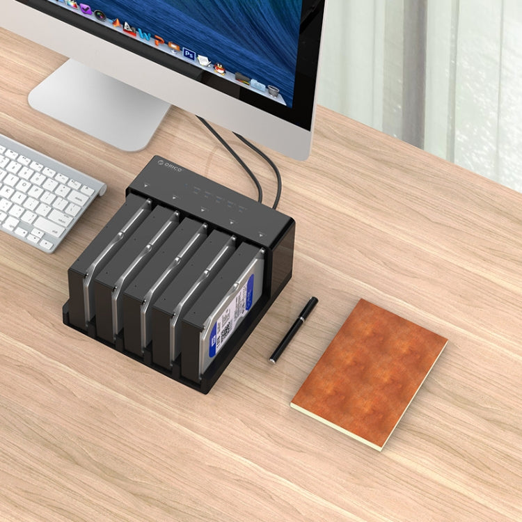 ORICO 6558US3-C 2.5英寸/3.5英寸五盤位USB3.0硬盤通用拷貝機