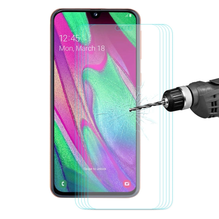 草帽王子 5片裝 三星Galaxy A40 0.26mm 9H 2.5D弧邊鋼化玻璃保護膜