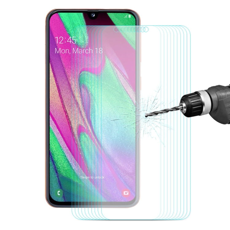 ENKAY 10片裝 三星Galaxy A40 0.26mm 9H 2.5D弧邊鋼化玻璃保護膜